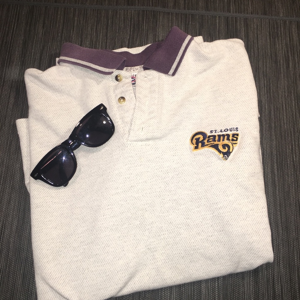 Vintage Rams Polo - St. Louis Rams -NFL Polo